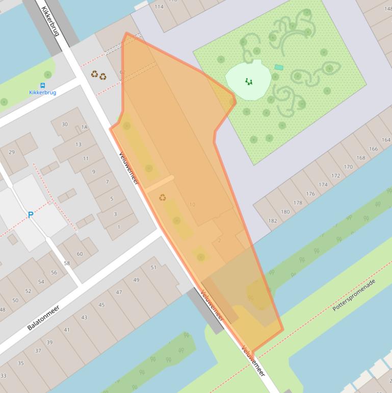 Kaart van postcodegebied 3446JC.