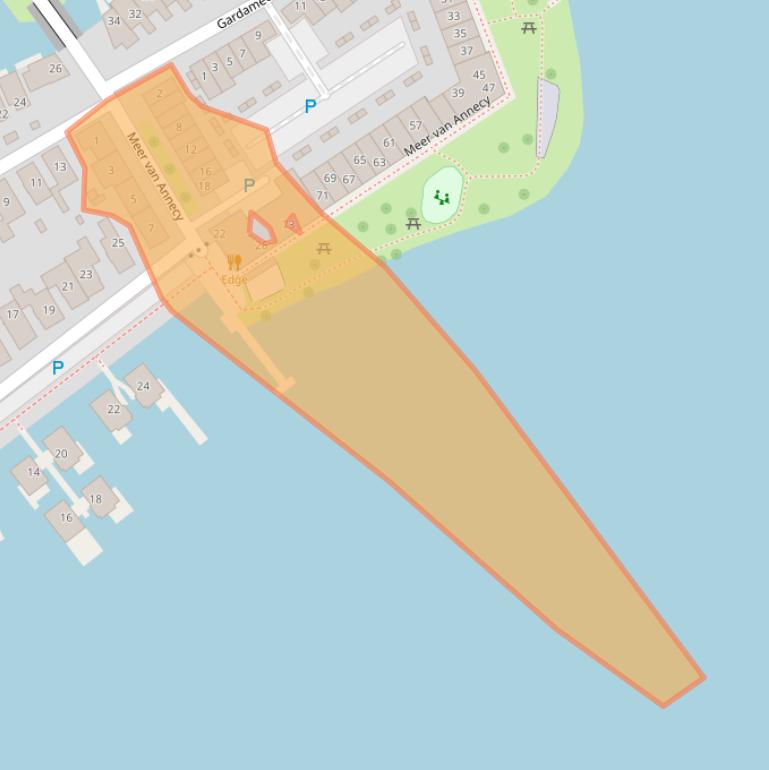 Kaart van postcodegebied 3446JT.