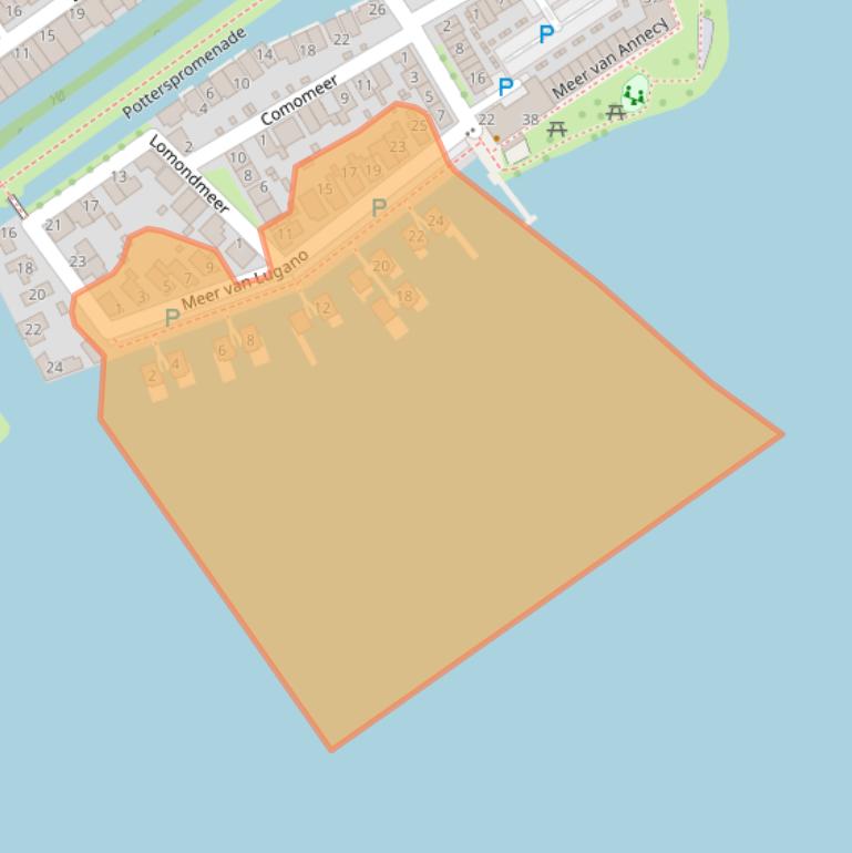 Kaart van postcodegebied 3446JZ.