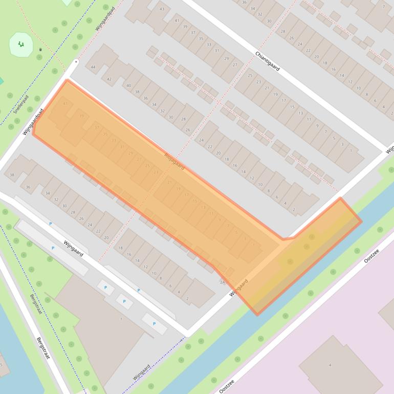 Kaart van postcodegebied 3446WC.