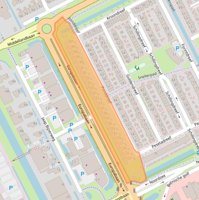 Kaart van postcodegebied 3446XA.