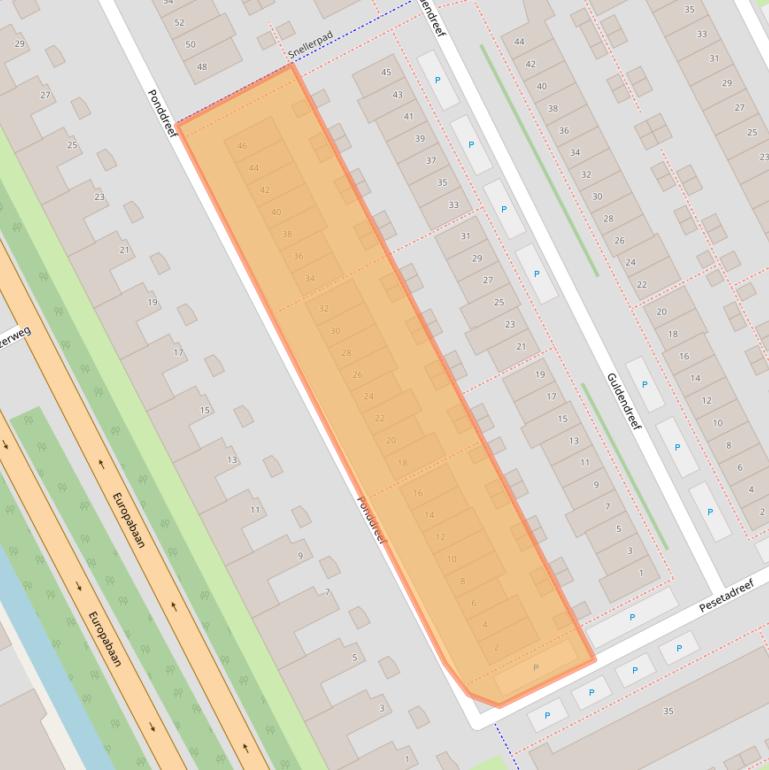 Kaart van postcodegebied 3446XB.