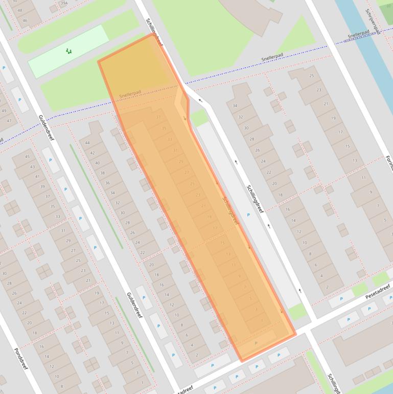 Kaart van postcodegebied 3446XK.