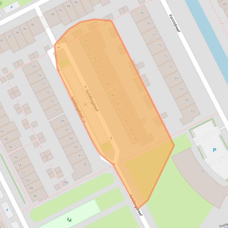 Kaart van postcodegebied 3446XN.