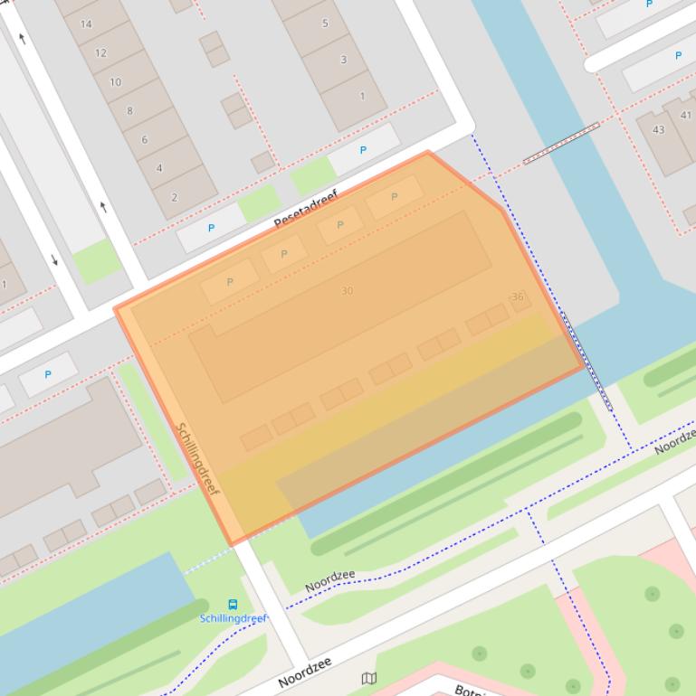 Kaart van postcodegebied 3446XW.