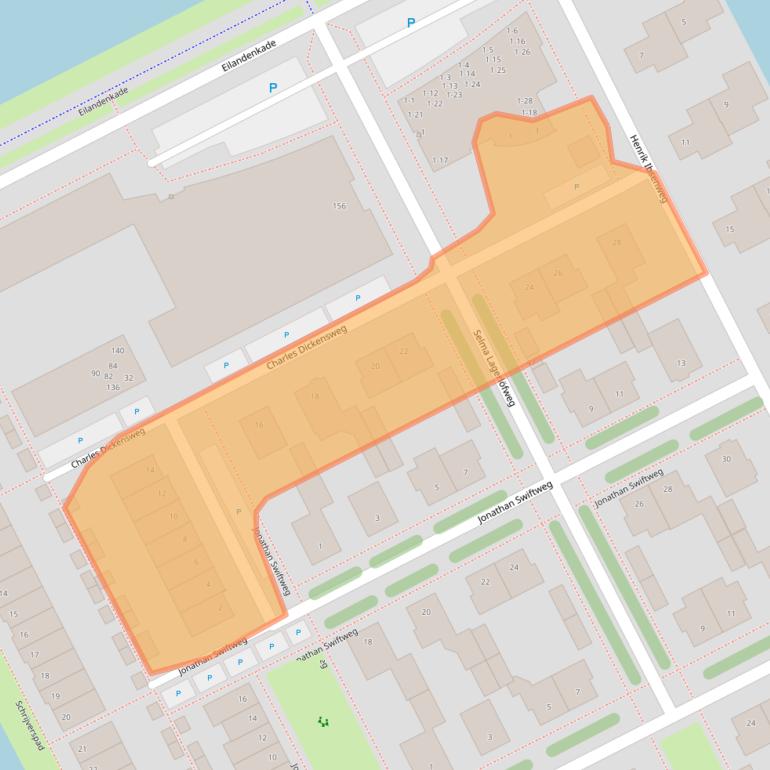 Kaart van postcodegebied 3446ZD.