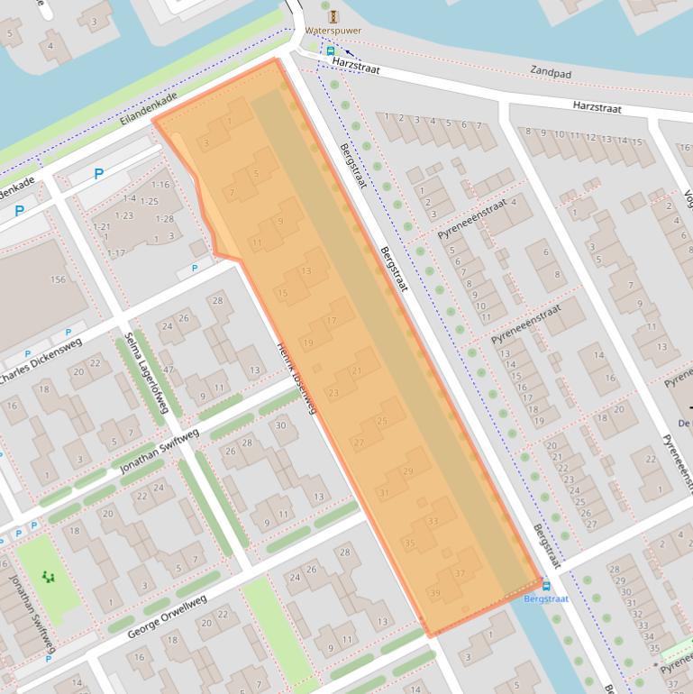 Kaart van postcodegebied 3446ZH.