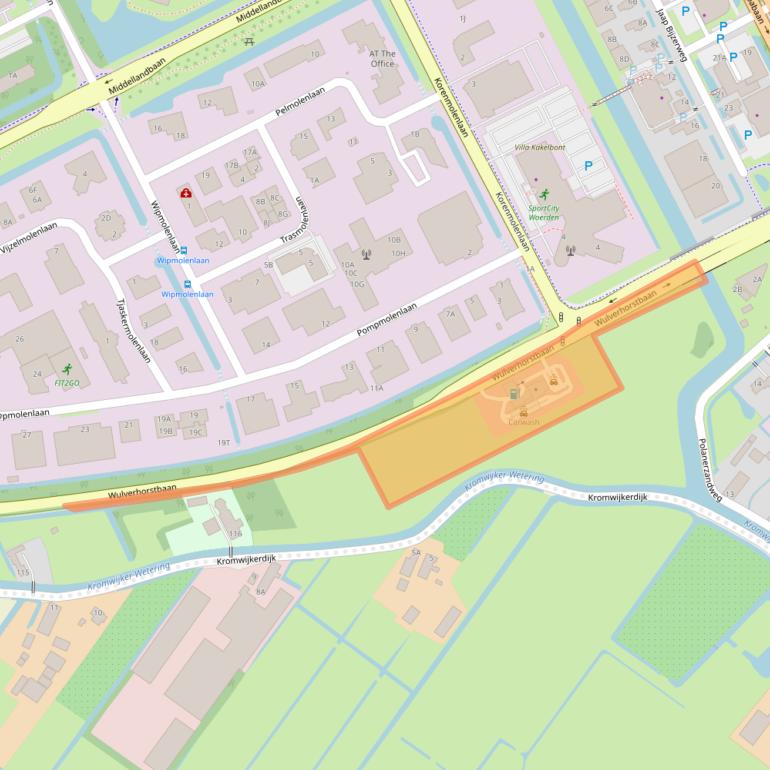 Kaart van postcodegebied 3447GA.