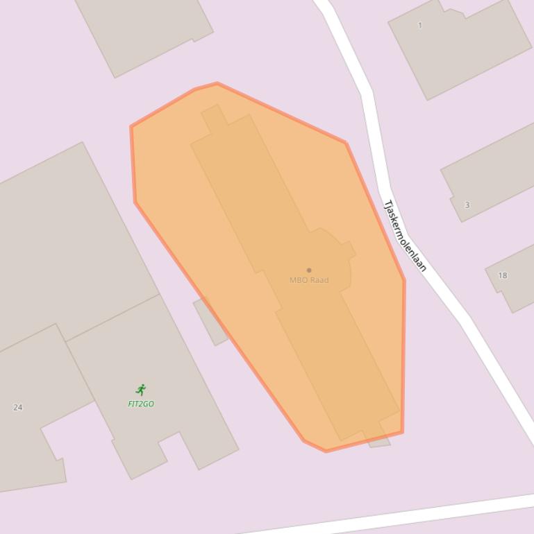 Kaart van postcodegebied 3447GE.