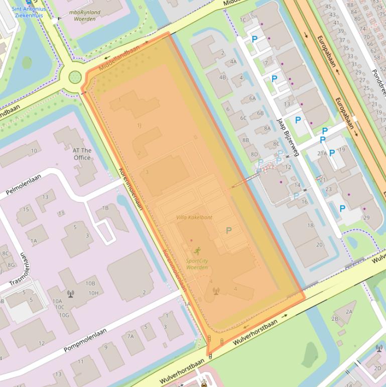 Kaart van postcodegebied 3447GG.