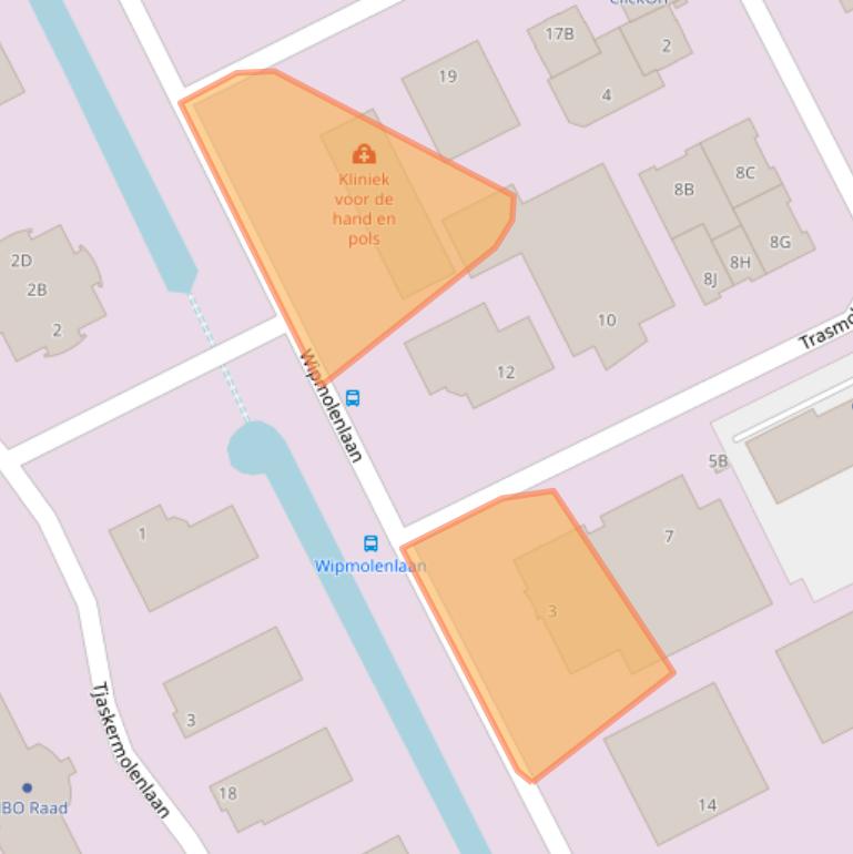 Kaart van postcodegebied 3447GJ.