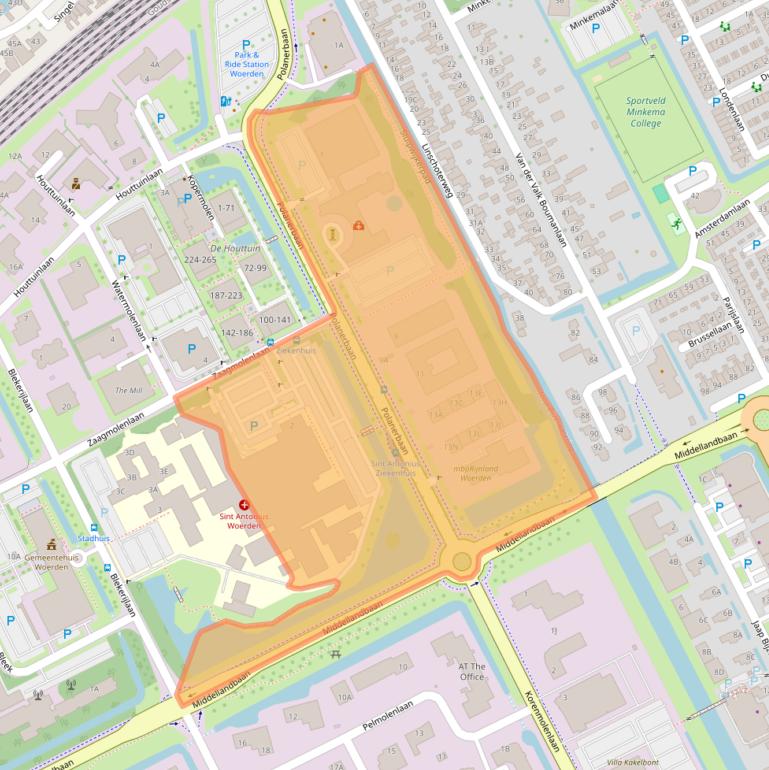 Kaart van postcodegebied 3447GN.