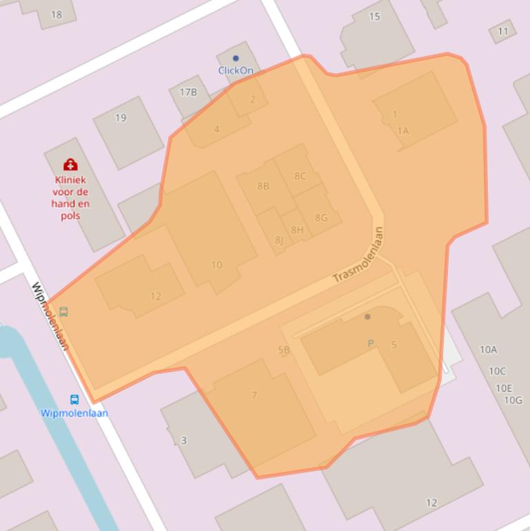 Kaart van postcodegebied 3447GZ.