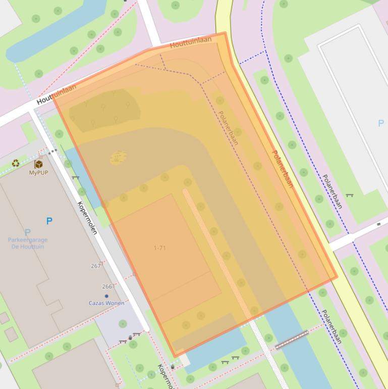 Kaart van postcodegebied 3447HA.