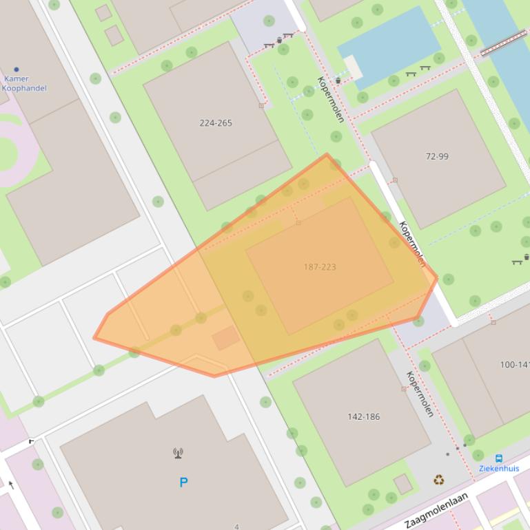 Kaart van postcodegebied 3447HE.