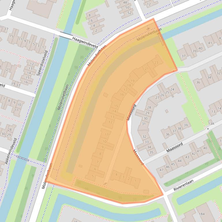 Kaart van postcodegebied 3448BL.