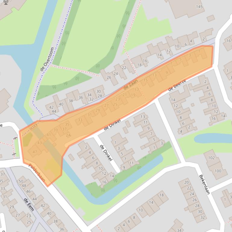 Kaart van postcodegebied 3448BR.