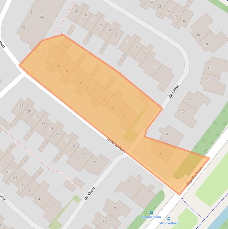 Kaart van postcodegebied 3448CE.