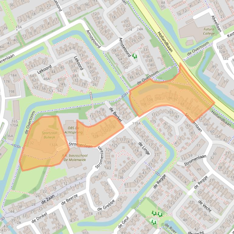 Kaart van postcodegebied 3448CH.