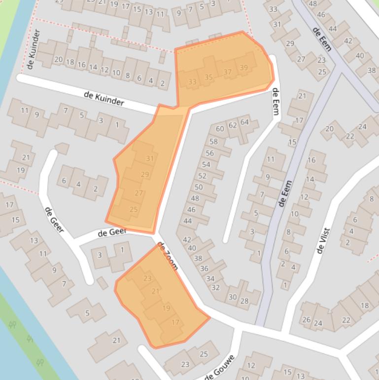 Kaart van postcodegebied 3448DG.