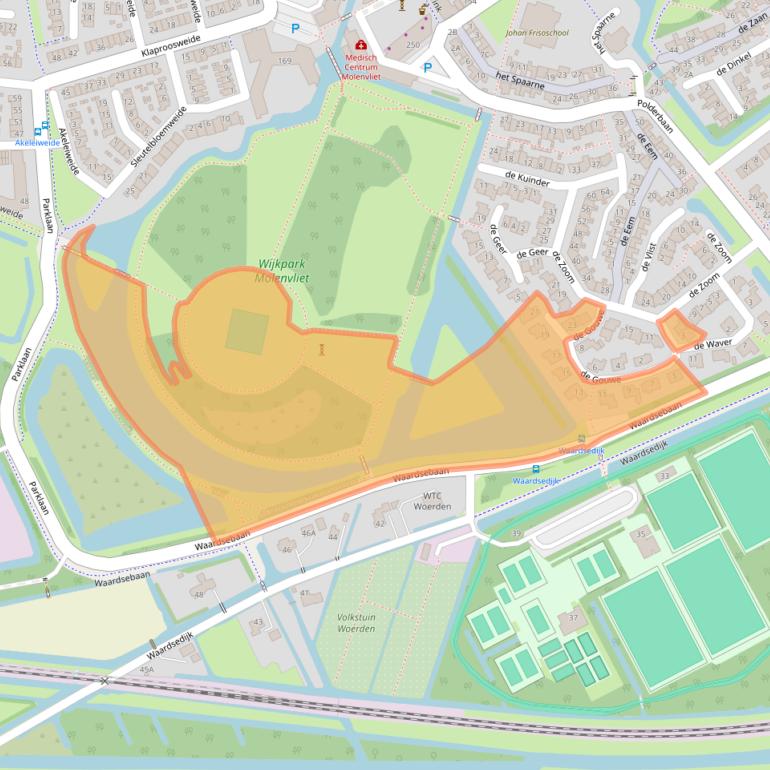 Kaart van postcodegebied 3448DL.