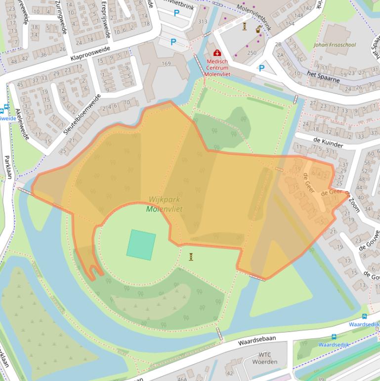 Kaart van postcodegebied 3448DN.