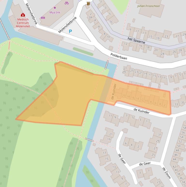 Kaart van postcodegebied 3448DR.