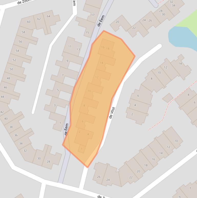 Kaart van postcodegebied 3448DT.