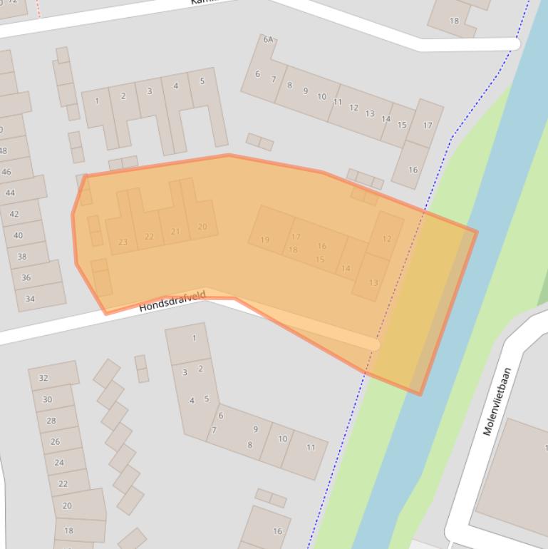 Kaart van postcodegebied 3448EC.