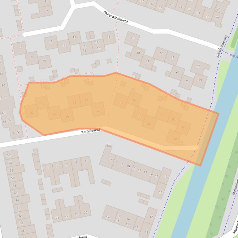 Kaart van postcodegebied 3448EE.