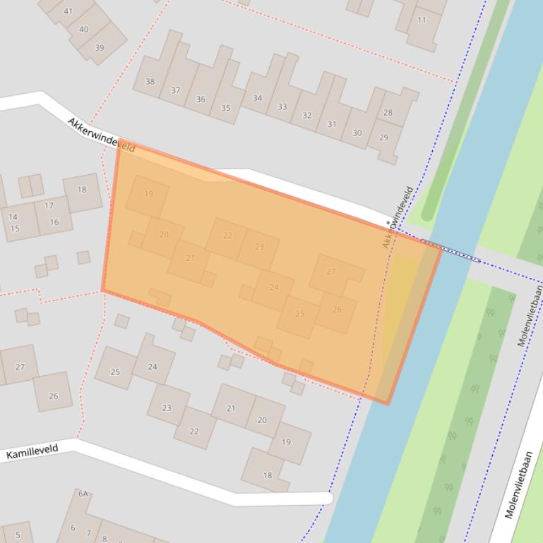 Kaart van postcodegebied 3448EH.