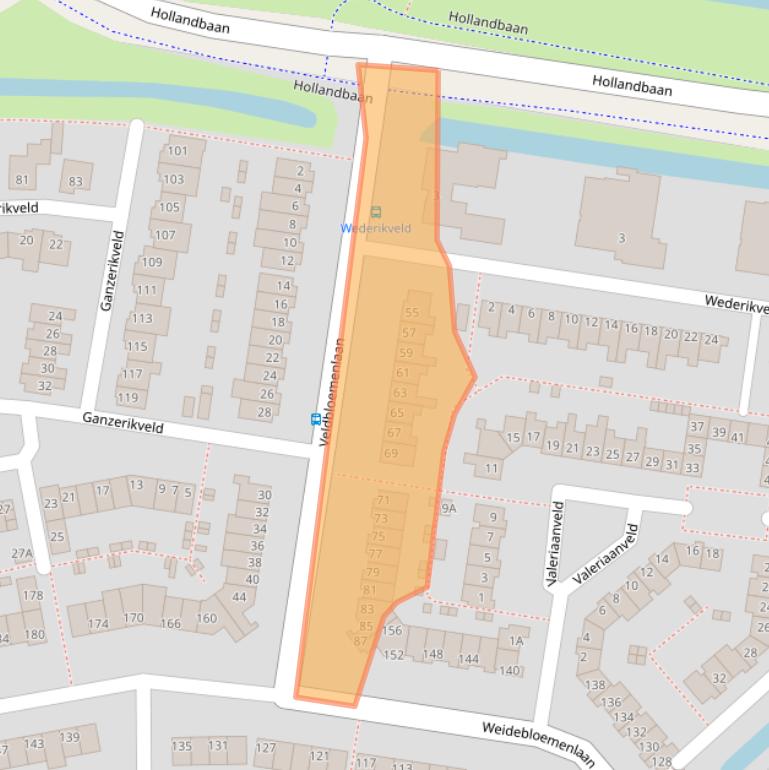 Kaart van postcodegebied 3448GL.