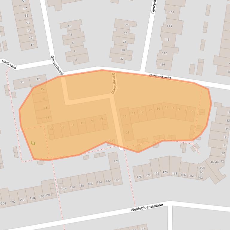 Kaart van postcodegebied 3448GS.