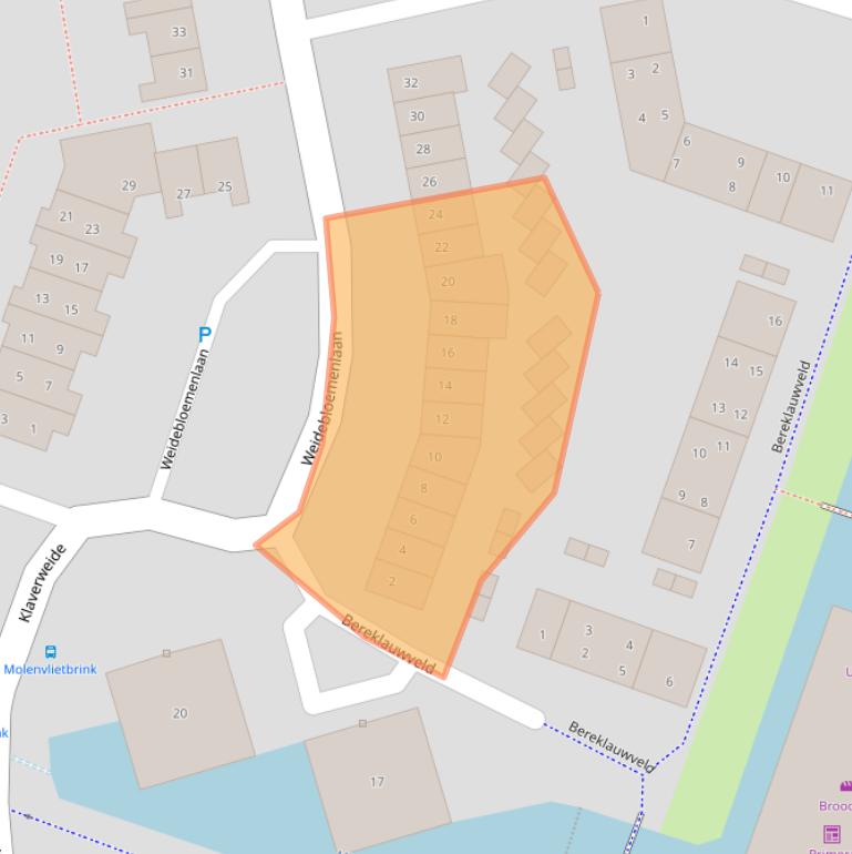 Kaart van postcodegebied 3448HD.