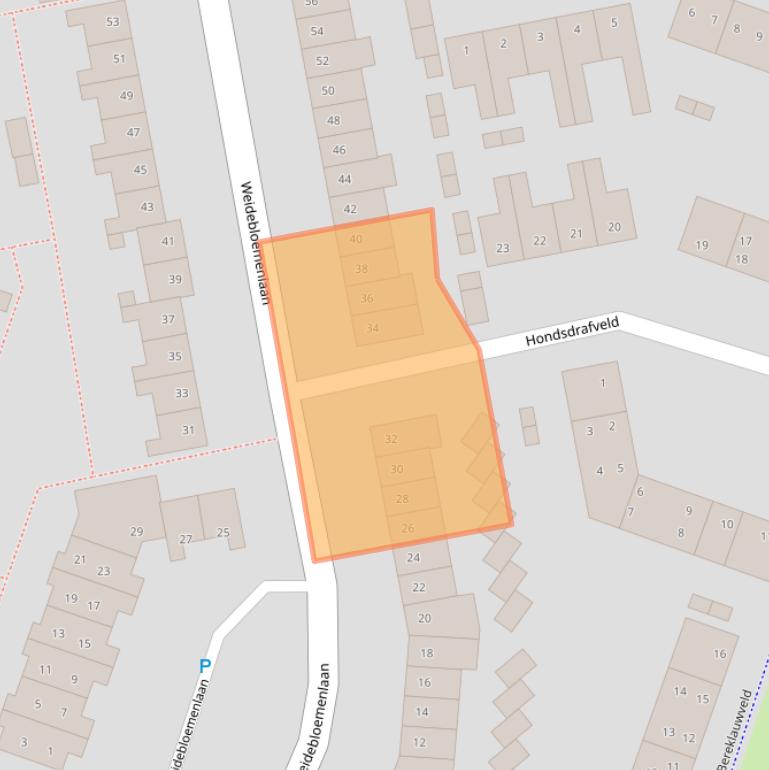 Kaart van postcodegebied 3448HE.