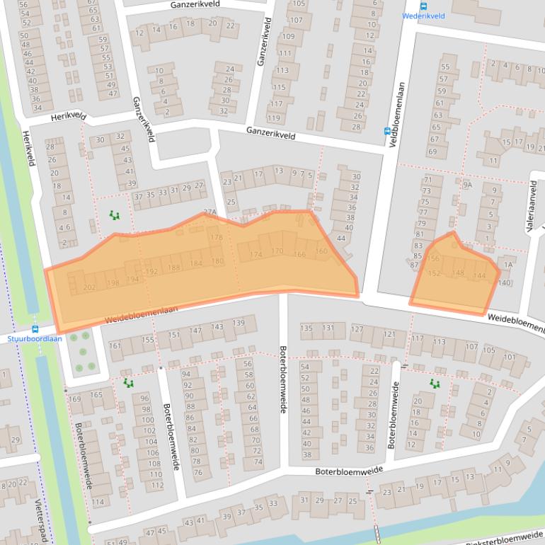 Kaart van postcodegebied 3448HL.