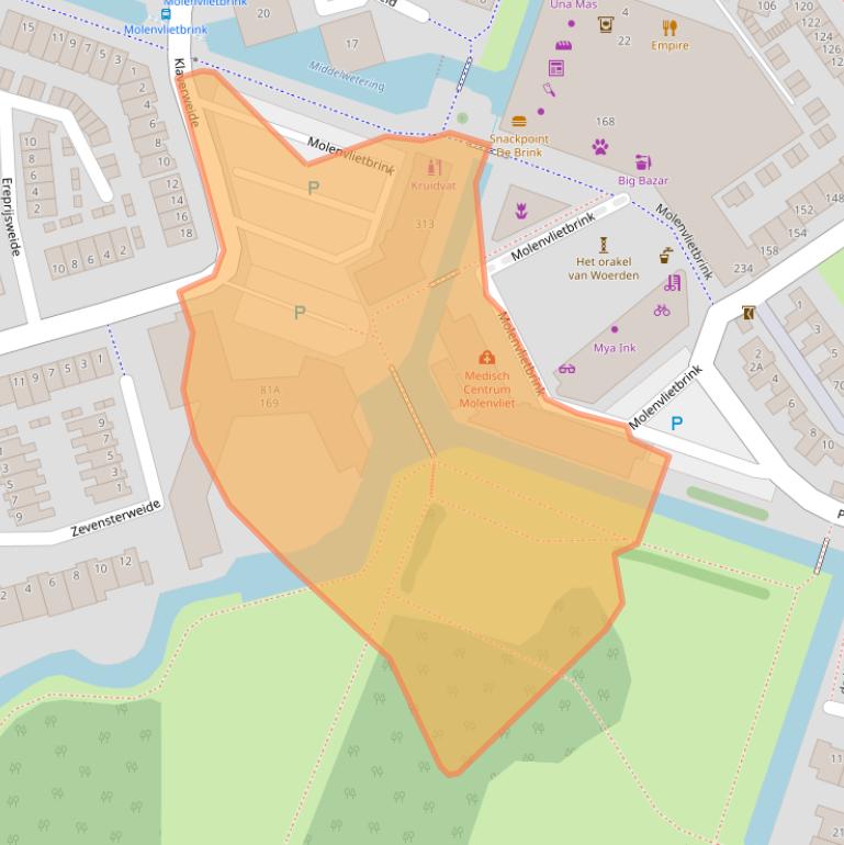 Kaart van postcodegebied 3448HT.