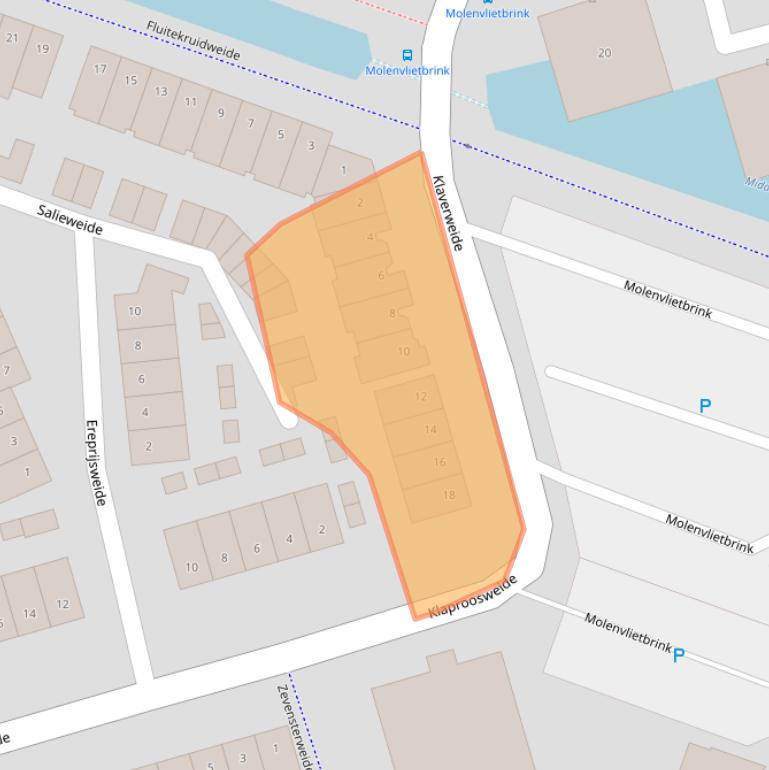 Kaart van postcodegebied 3448JG.