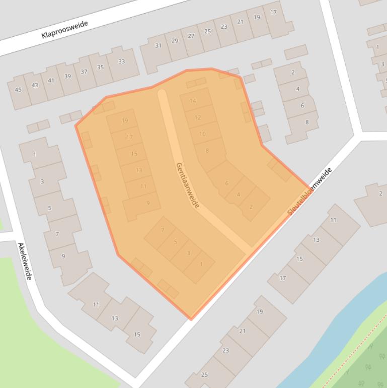 Kaart van postcodegebied 3448JV.