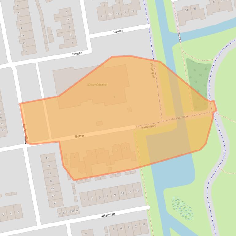 Kaart van postcodegebied 3448KA.
