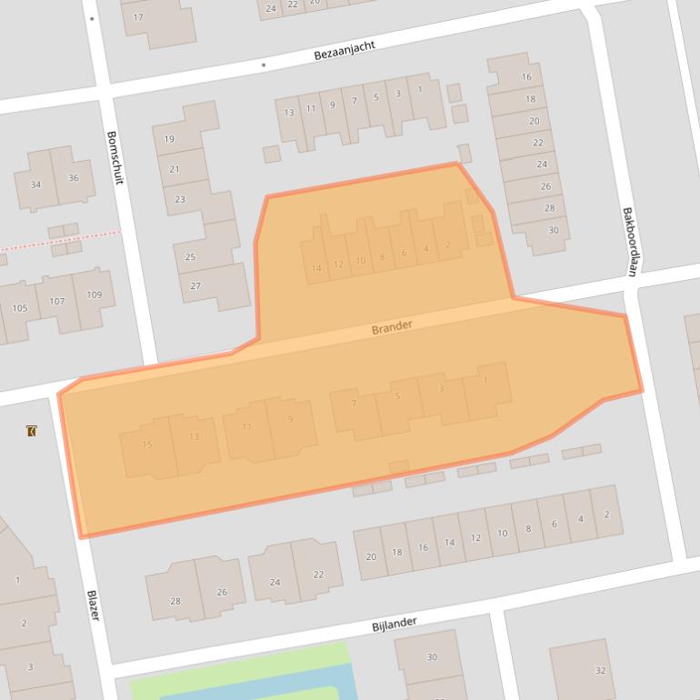 Kaart van postcodegebied 3448KE.