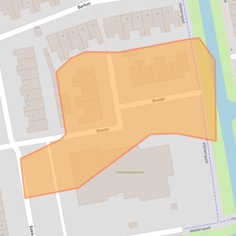 Kaart van postcodegebied 3448KH.