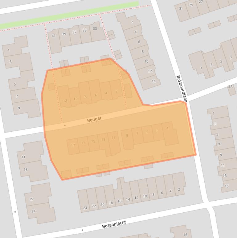Kaart van postcodegebied 3448KK.