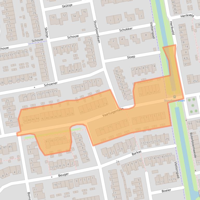Kaart van postcodegebied 3448KM.