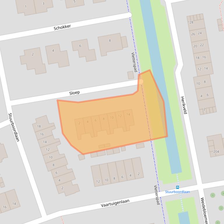 Kaart van postcodegebied 3448KN.
