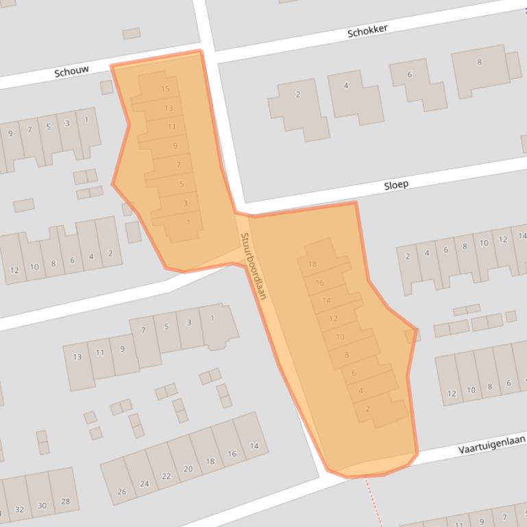 Kaart van postcodegebied 3448KR.