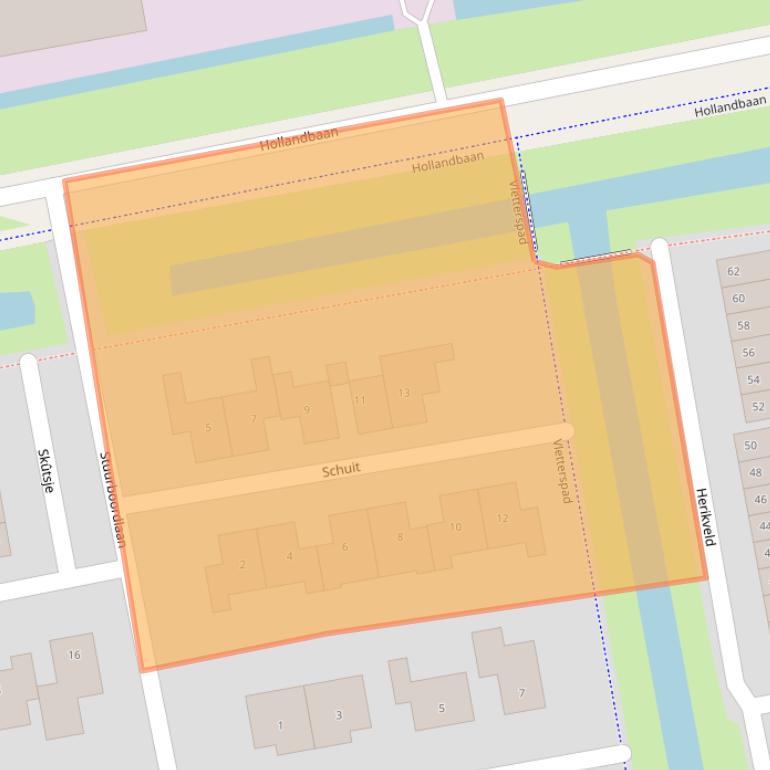 Kaart van postcodegebied 3448KV.