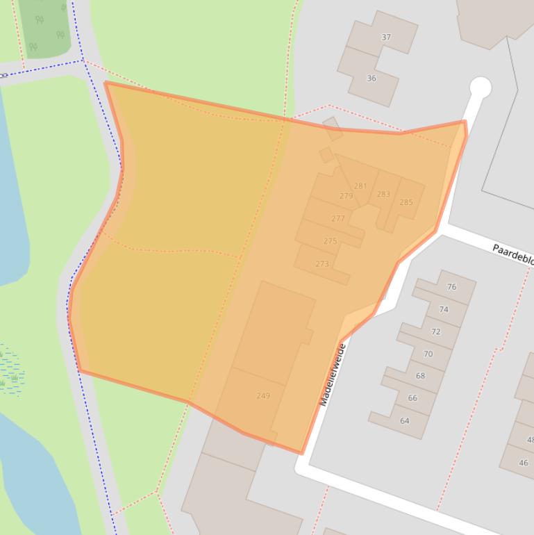 Kaart van postcodegebied 3448TW.