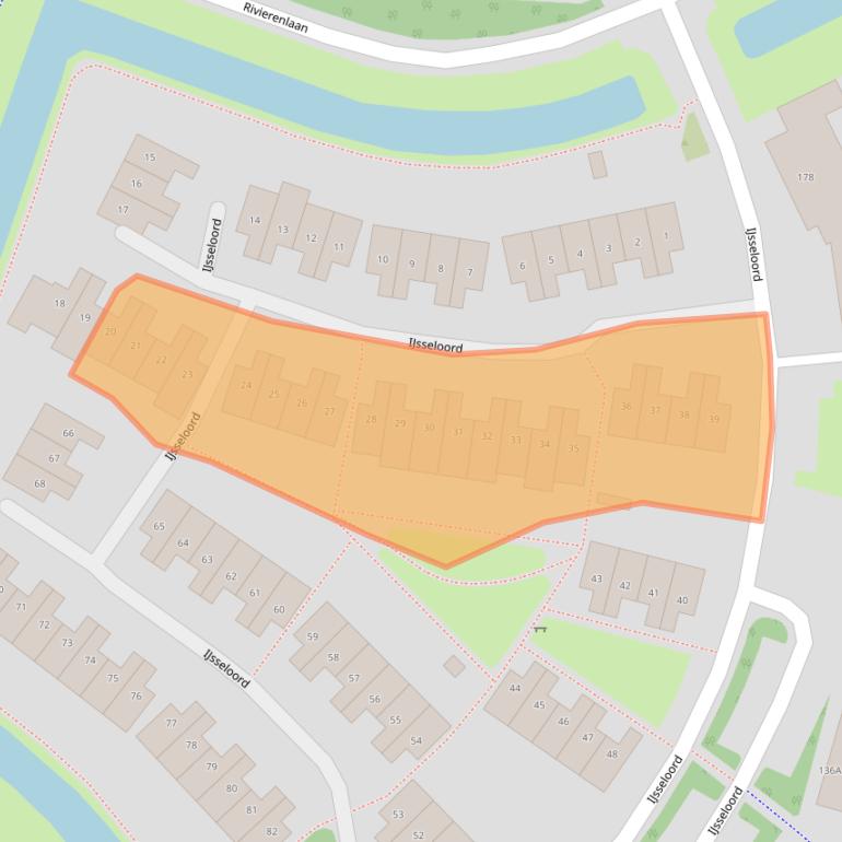 Kaart van postcodegebied 3448VB.