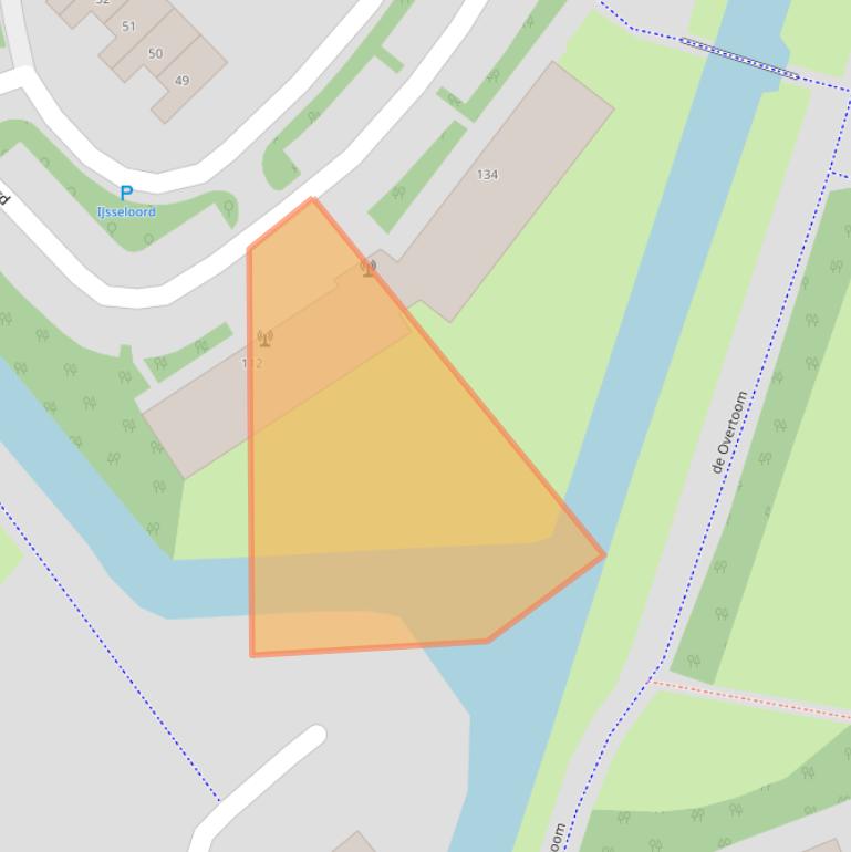 Kaart van postcodegebied 3448VE.